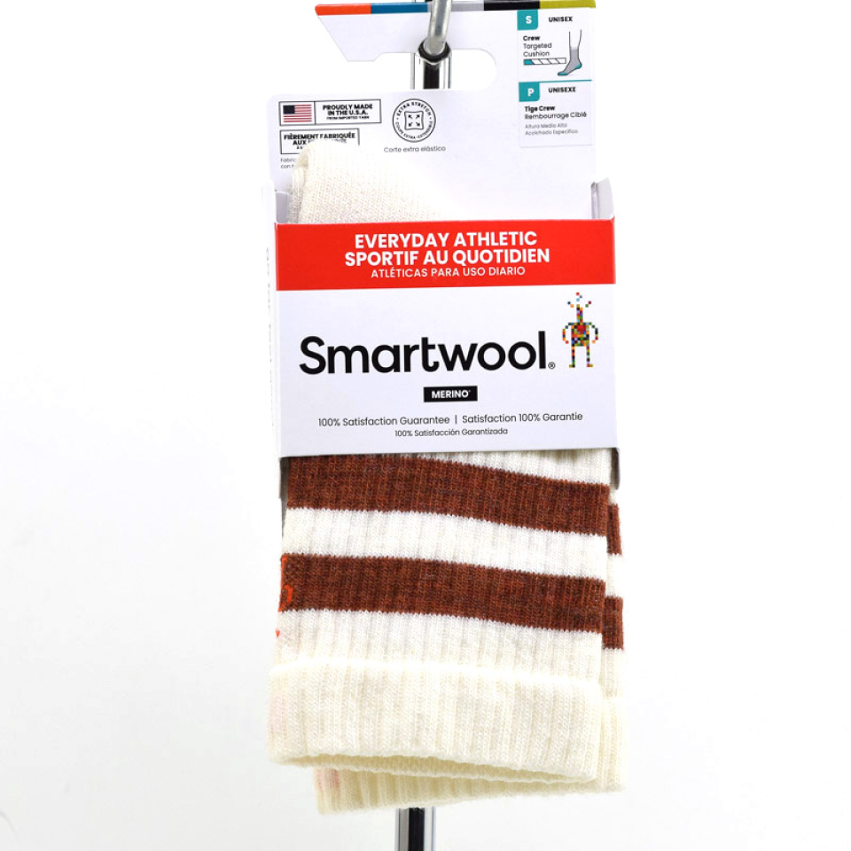 BAS REG - EVERYDAY ATHLETIC STRIPED CREW - SMARTWOOL