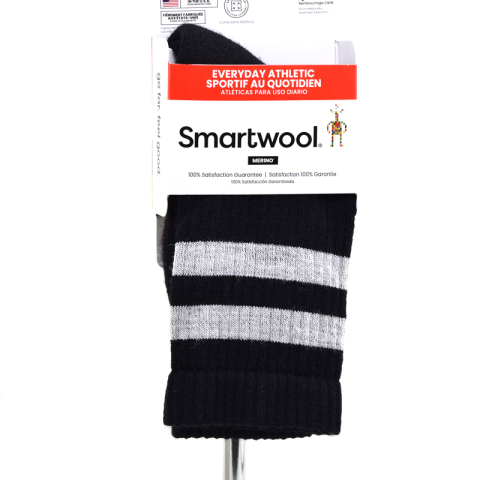 BAS REG - EVERYDAY ATHLETIC STRIPED CREW - SMARTWOOL