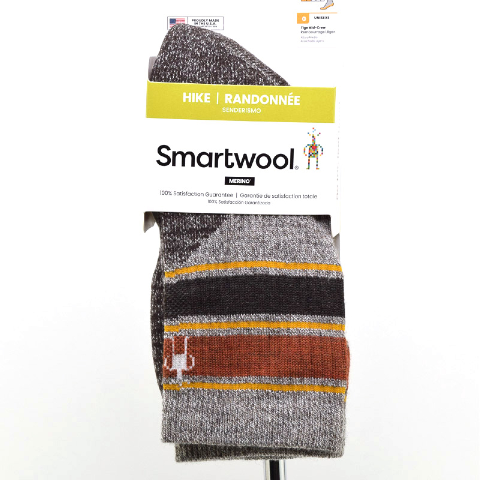 BAS REG - HIKE LIGHT STRIPED MID CREW - SMARTWOOL